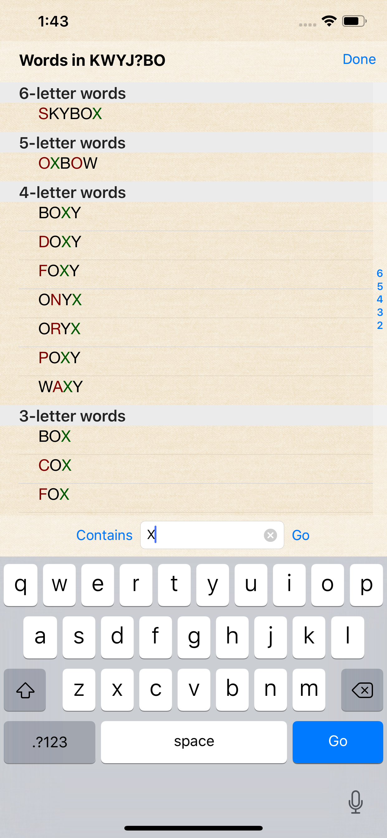 Wordsolver screenshot 3