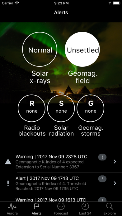 Space Weather App Screenshots