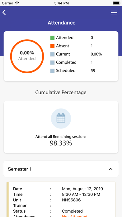 IHM Student Hub app screenshot 2