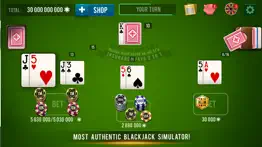 blackjack 21 - casino vegas iphone screenshot 3