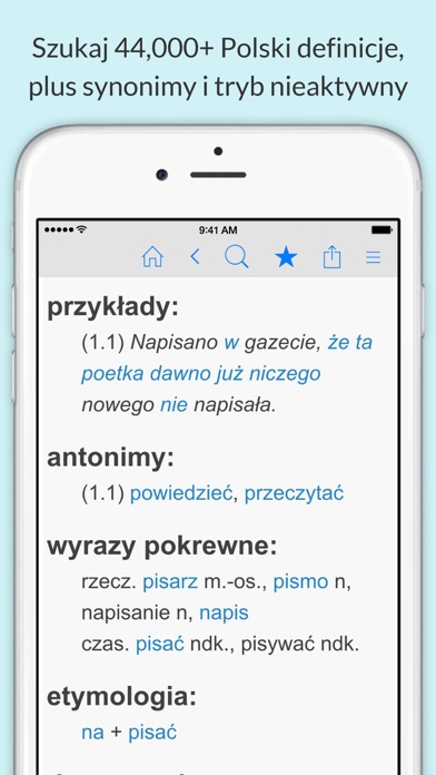 Screenshot #1 pour Polski Słownik i Synonimy