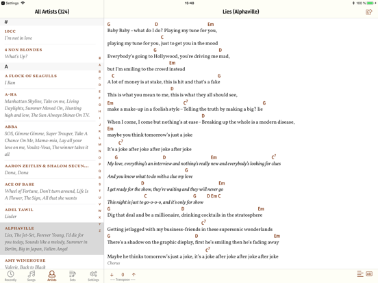 Screenshot #6 pour Song Book Pro