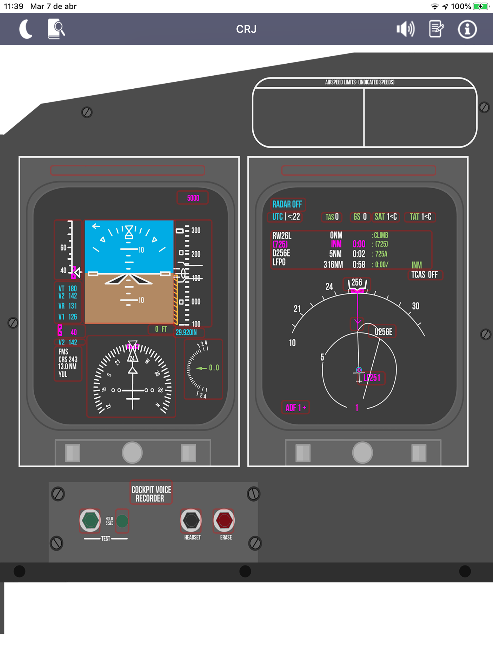CRJ Virtual Panel