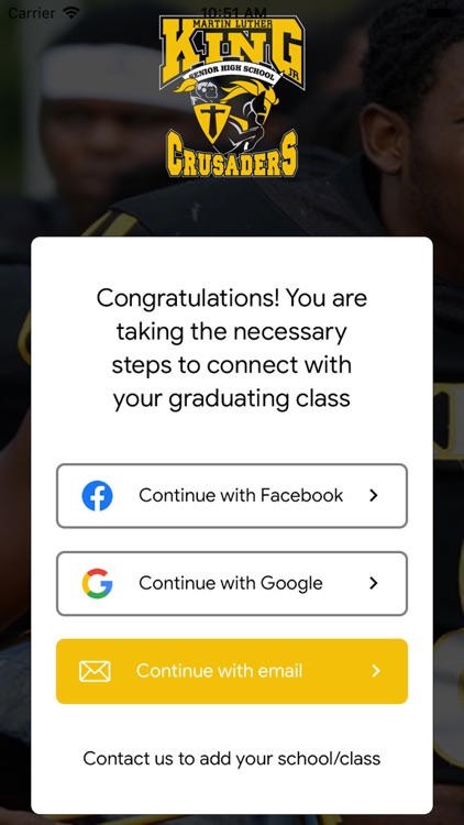 MLK High School reunion app