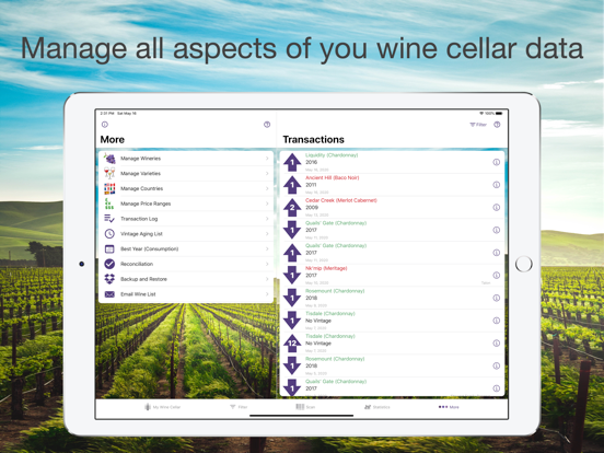 My Wine Cellar iPad screenshot 9 - Food & Drink app