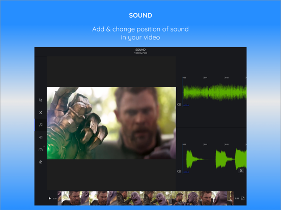 CrVid - Great video editor! iPad screenshot 4 - Photo & Video app