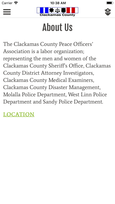 Clackamas County POA Screenshot