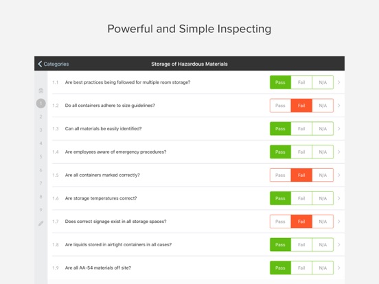 Checklist Inspector iPad app afbeelding 1