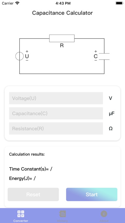 Electric Capacity Calculator