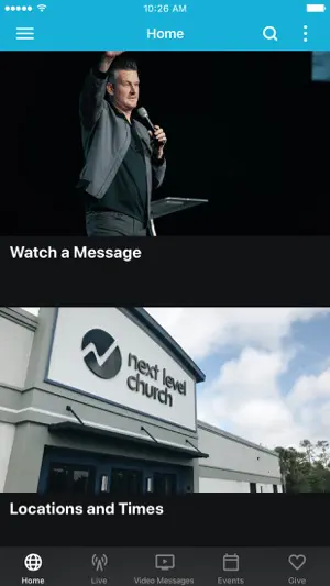 Next Level Church App screenshot 1