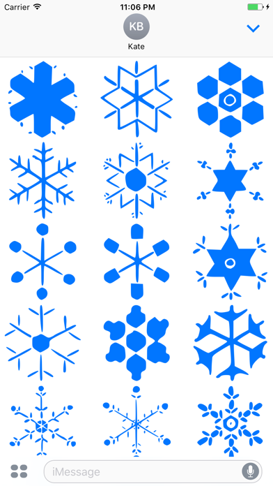 Screenshot #3 pour Amazing Snowflakes Stickers