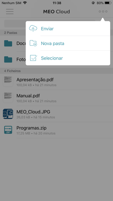 MEO Cloud Screenshot