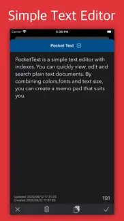 pockettext - indexed notes iphone screenshot 2