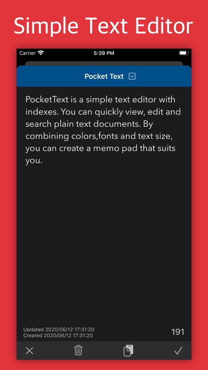 PocketText - Indexed Notes screenshot-1