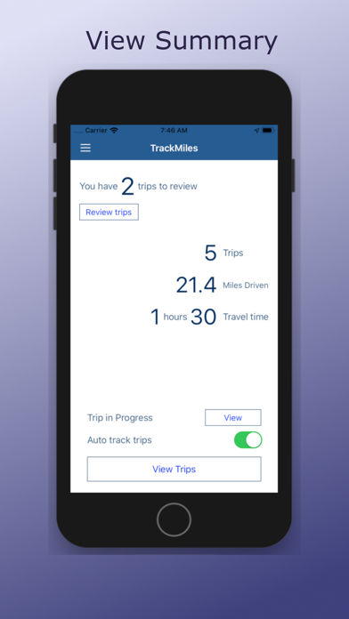 TrackMiles - Mileage tracker Screenshot