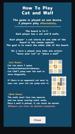 Game screenshot Cat and Wall -Board Game app- apk