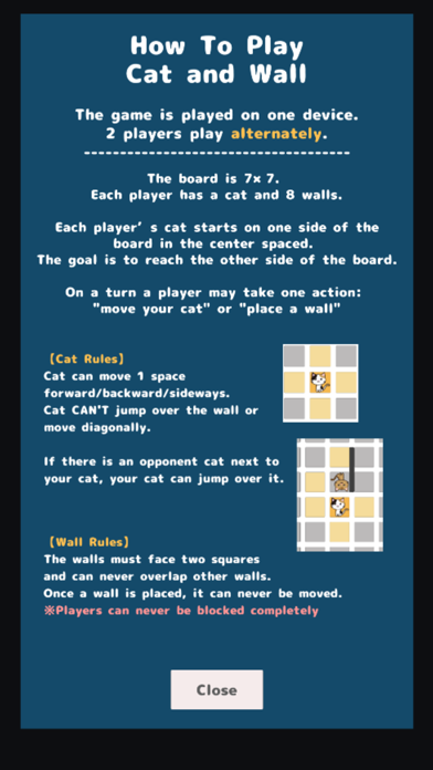Cat and Wall -Board Game app- screenshot 2