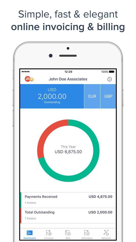 #1. Hiveage Invoicing (iOS) 由: Hiveage Inc.
