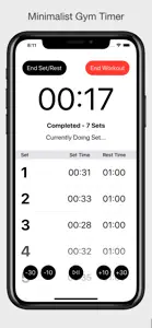 Gym Timer - Track Rests & Sets screenshot #1 for iPhone