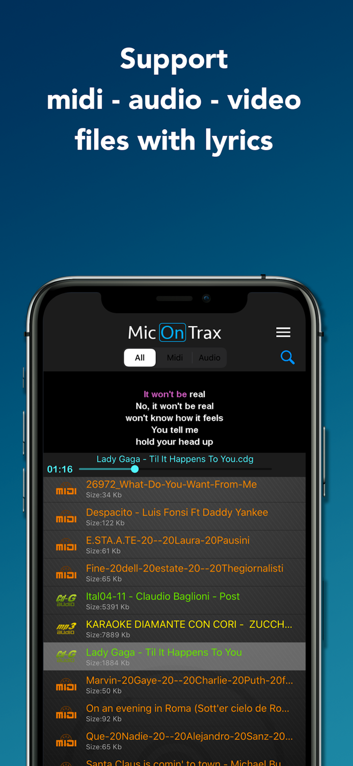 micOnTrax Midi Audio Player
