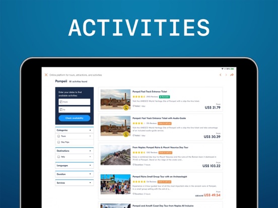 Pompeii Travel Guide . iPad screenshot 6 - Navigation app