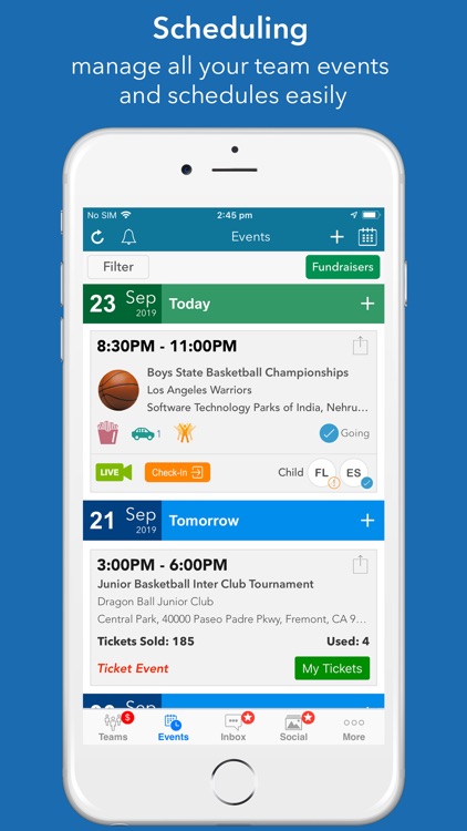 InstaTeam sports team manager screenshot-0