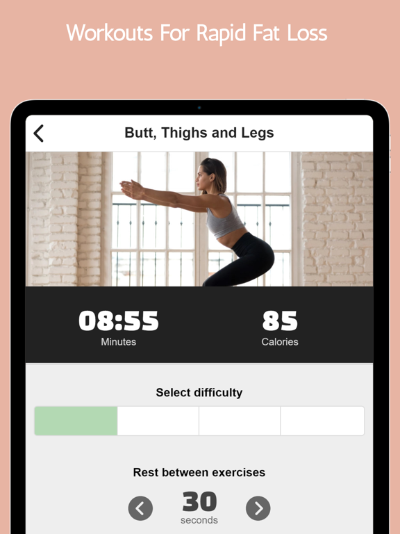 Fat Burning Cardio Workouts iPad screenshot