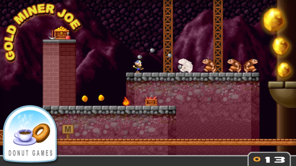 #2. Gold Miner Joe (iOS) Podle: Donut Games