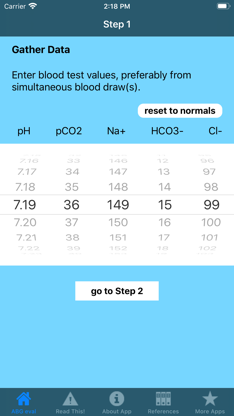 ABG Acid-Base eval screenshot 1