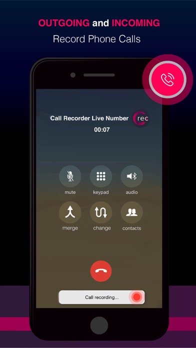 Call Recorder Live for Phoneのおすすめ画像1