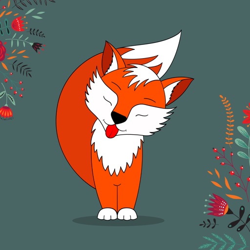Crazy Little Fox Stickers Icon