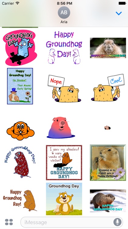 Animated Happy Groundhog Day