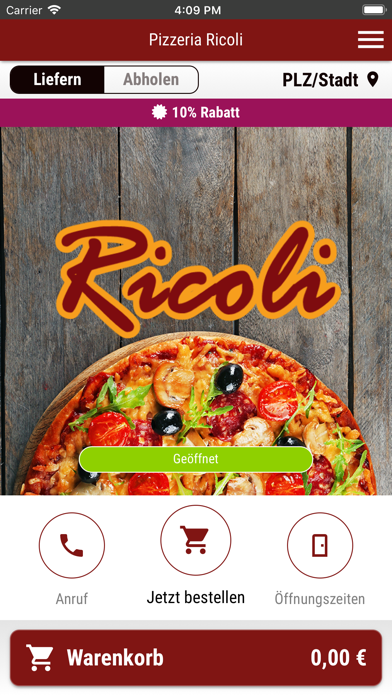 Screenshot #1 pour Pizzeria Ricoli