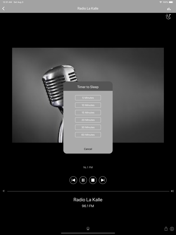 Peru Radio Stations iPad screenshot 3 - Music app