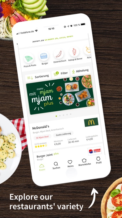Mjam.at - Online Food Delivery