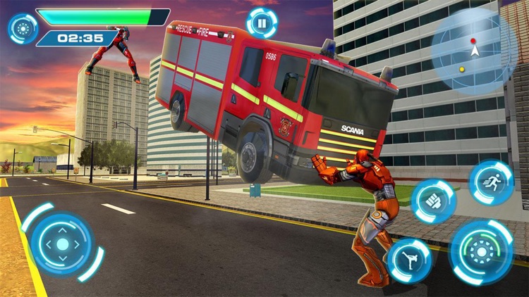 Flying Iron Superhero Robot