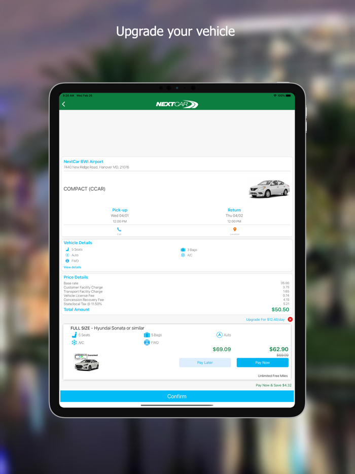 NextCar - Car Rental App