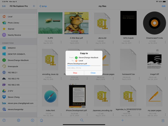 FE File Explorer Pro iPad app afbeelding 5