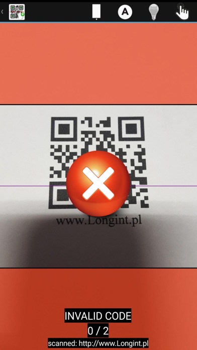 LoMag Ticket scanner Screenshot