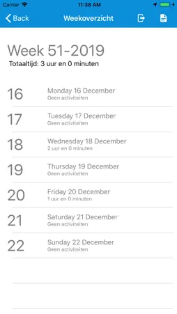 D2T UrenApp screenshot 2