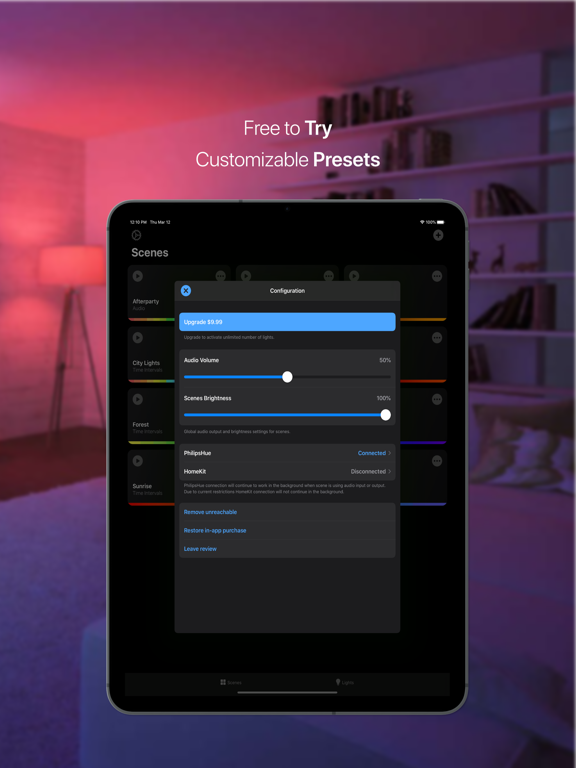 Screenshot #2 for HueParty for PhilipsHue & LIFX