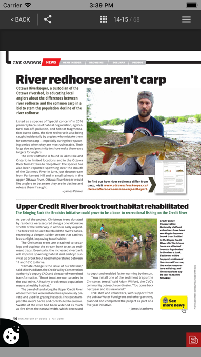 Ontario OUT of DOORS magazine Screenshot