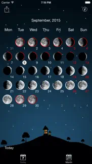 sky and moon phases calendar iphone screenshot 4