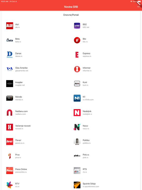 Screenshot #4 pour Novine SRB
