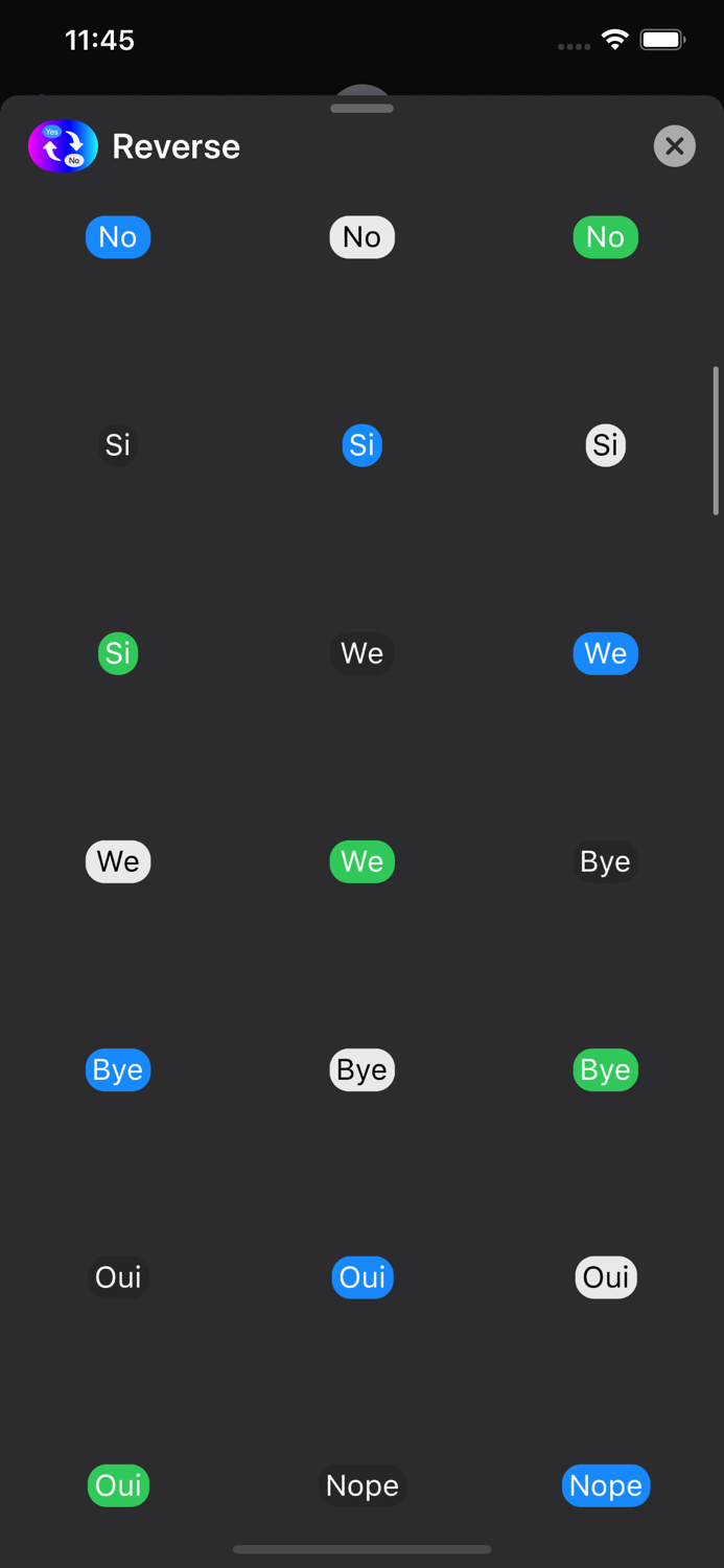 Yes No Reverse Stickers App