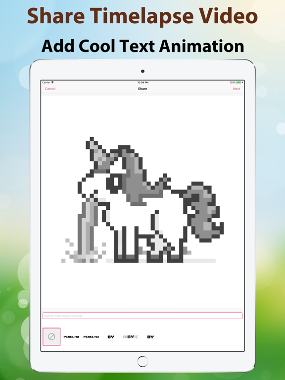 Pixel4u: Unicorn Coloring Game iPad screenshot 4 - Games app