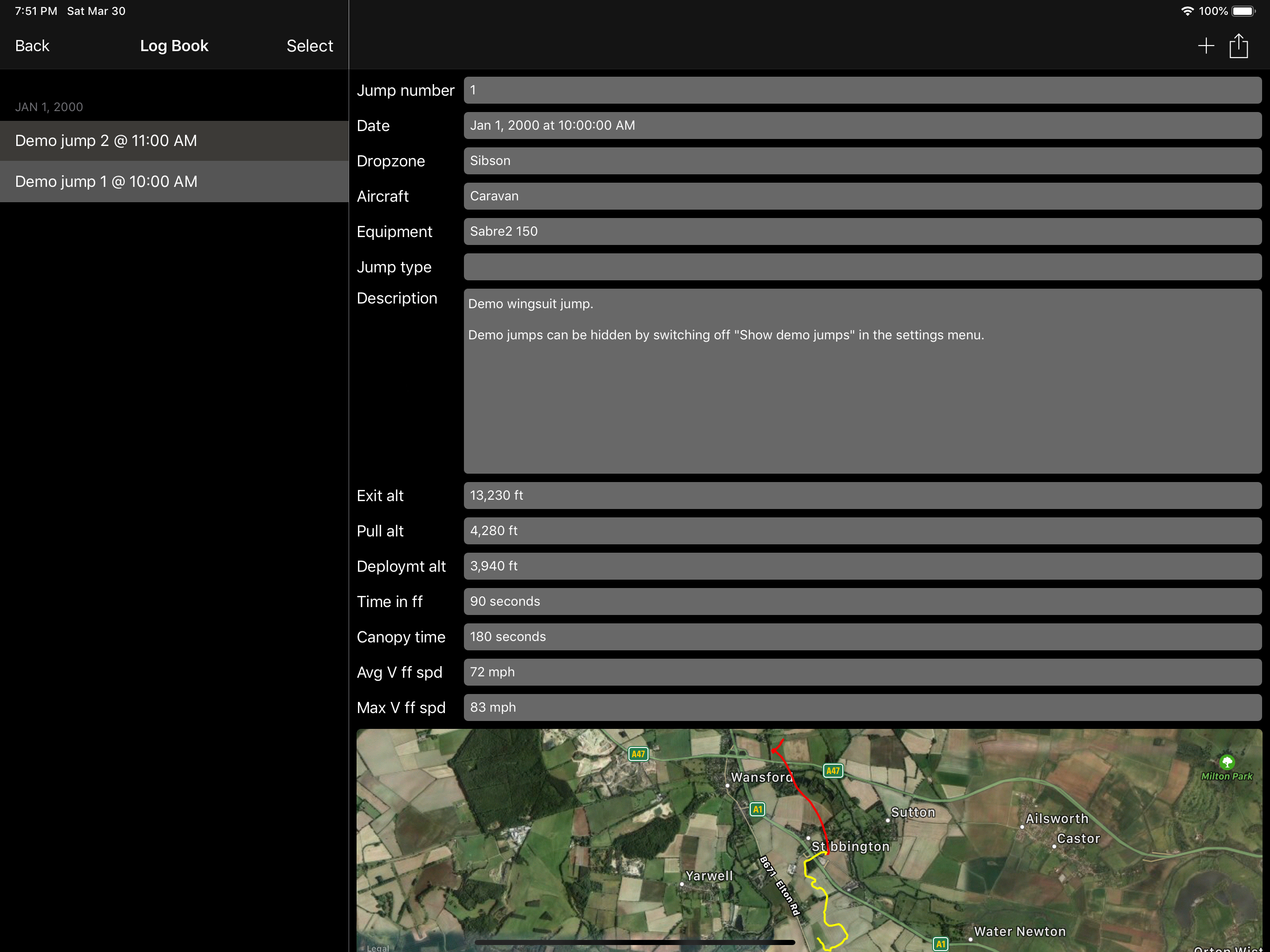 Skydive Logger screenshot 7