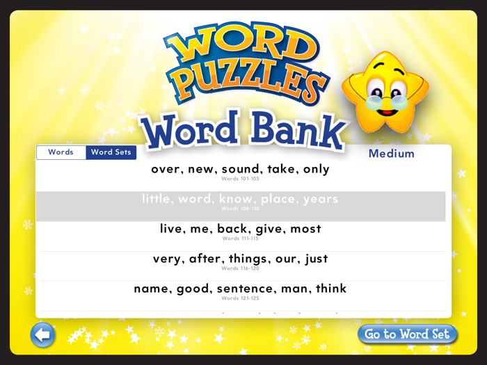 Word Puzzles Sight Words