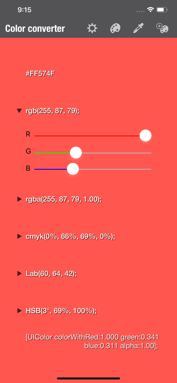 Color converter - RGB