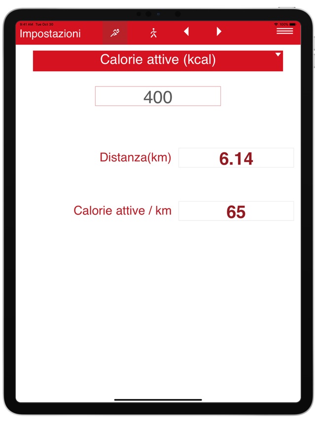 Consumo calorico della corsa su App Store